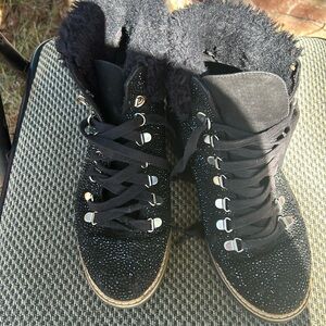 Black INC sparkle boots